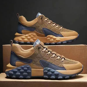 Hongyan Herren Rutschfeste Leder-TPU-Mesh Leichte Atmungsaktive Freizeitschuhe Modischer Trend Frühling/Winter Outdoor-Wanderschuhe - Product Image 2