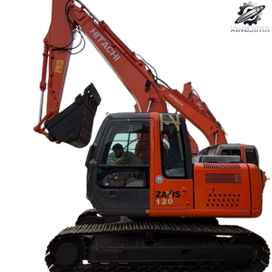 Excavatrice sur chenilles Hitachi 120 d'occasion, marque japonaise d'origine, 12 tonnes, mini-excavatrice compacte. - Product Image 2