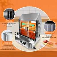 Wafflemei Commercial Hot Dog Steamer 2 Tier Hut Steamer pour 175 Hot Dogs et Buns Electric Bun Warmer Cooker Gas Hot Dog Steamer
