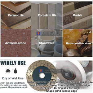 Nieuw Aankomst 5 In Dubbelzijdige Diamantplaat Tegel Zaagblad Snijwiel Diamant Slijpschijf Voor Porseleinen Keramische Tegels - Product Image 6