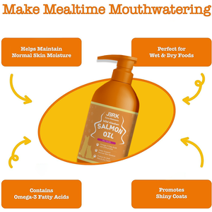 อาหารเสริมสารสกัดจากสัตว์ อเมก้าโอเมก้าอุดมด้วย EPA และ DHA บำรุงสุขภาพผิวหนังและขน สำหรับสุนัข น้ำมันปลาแซลมอนอเมก้า 3 6 9 จากอลาสก้า มีสินค้าพร้อมส่ง - Product Image 3
