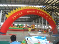 Alliance Coconut Palm Arch Ballon Événements en plein air Fête de vacances Arche Décoration de Noël Entrée gonflable