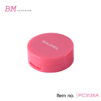 Échantillon de conditionnement de mini-cushion BB Air 2g, conteneur de maquillage rond, petit fond de teint en cushion pressé avec miroir