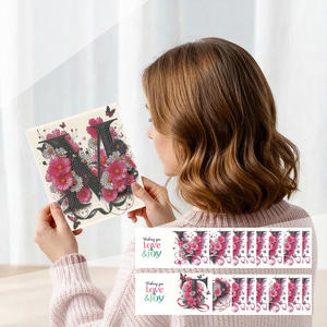 Kits de cartes de vœux en peinture diamant 5D, peinture diamant DIY, art de la peinture diamant - Product Image 5