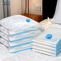 Sacs de rangement sous vide pliables et réutilisables à pompe manuelle pour vêtements d'hiver, manteaux, pulls, couettes et literie