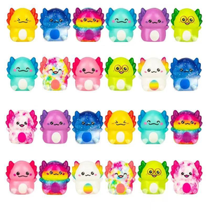 かわいいアホロートル スクイーズ スローライジングトイ PUアニマルカプセル 24種類 子供用ストレス解消 握りおもちゃ ガシャポン 卸売 - Product Image 2