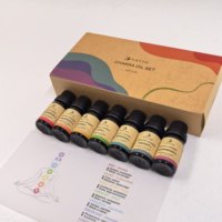 Huile essentielle 7 chakras NATTH, 100% extrait végétal pur, sans parfum, méditation et équilibrage énergétique