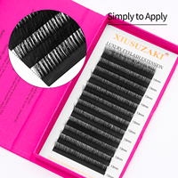 XIUSUZAKI Extensions de cils Camélia 3D 5D multi-couches, effet sauvage et volumineux, pour pose DIY, douces et faciles à éventail, extensions de cils Camélia souples