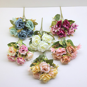 Flores Artificiales de <span class=keywords><strong>Hortensia</strong></span> y Peonía de Estilo Europeo para Decoración del Hogar, Sala de Estar, Mesa y Mesa de Centro, Flores de Plástico - Product Image 2