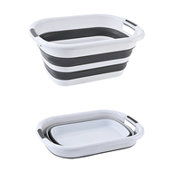 Panier à linge pliable de grande capacité 40L Panier de rangement en plastique pour salle de bain Solution de rangement pliable pour vêtements