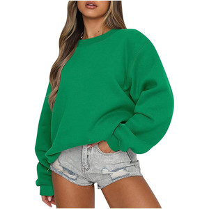 Sweat-shirt à col rond surdimensionné pour femme Ceboyel - Pull tricoté ample tendance Y2K - Product Image 4