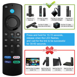 Convient pour la télécommande Amazn Fire <span class=keywords><strong>TV</strong></span> Stick Lite 145*<span class=keywords><strong>43</strong></span>*15mm 50m Télécommande vocale originale L5B83G BT - Product Image 4