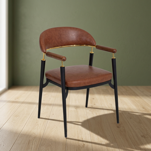 Chaises d'intérieur couleur marron pour restaurants et hôtels, design haut de gamme - Product Image 3