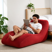 Canapé gonflable ergonomique en PVC en forme de S, fauteuil pouf moderne et minimaliste, double usage intérieur/extérieur, épaissi, en stock, expédition rapide
