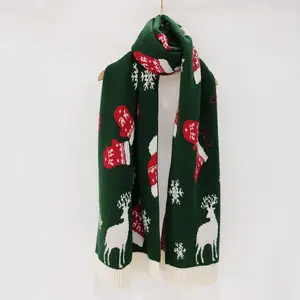 Warmer Winters chal Pashmina Schal Gedruckte Weihnachten Festlicher Winter Neu Neueste Schal Designs für Frauen