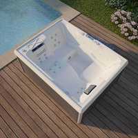 Système de contrôle Intelligent Balboa Loisirs de plein air Backyard Spa Pool 3 personnes Acrylique Whirlpool Hydraulique Massage Hot Tubs Villa