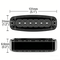 Alta potencia 12W impermeable LED advertencia faro luz estroboscópica nuevos vehículos superficie tornillo montaje coche luz Accesorios