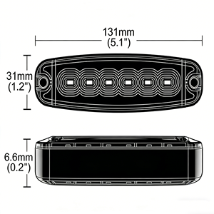 Alta potencia 12W impermeable LED advertencia faro luz estroboscópica nuevos vehículos superficie tornillo montaje coche luz Accesorios - Product Image 4