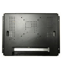 OEM ODM Monitor 12 inci tertanam 1024x768 Casing logam VGA AV HD-MI antarmuka USB Raspberry Pi Monitor bingkai terbuka sentuh