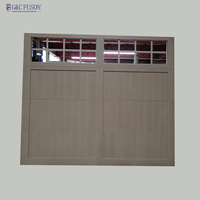 Porte de garage en alliage d'aluminium de luxe Fuson, design français, coupe-vent, ouverture automatique coulissante, styles roulants, antivol pour villas
