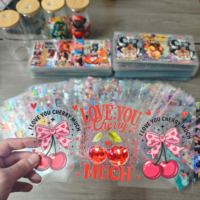 Autocollants de transfert UV religieux chrétiens, impression d'autocollants UV, petit autocollant de logo personnalisé, enveloppes de tasse de dessin animé UV pour gobelets