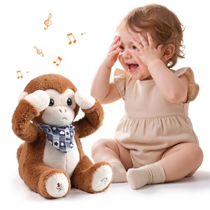 Tumama Peek-a-Boo Affen-Plüschtier für 18 Monate alte Kleinkinder Batteriebetriebenes Interaktives Animiertes Stofftier mit Ton & Bewegung - Product Image 1