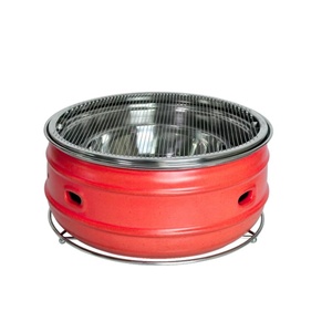 Ranhuo Fashioned <strong>Table</strong> <strong>Top</strong> BBQ Grill Commercial Charcoal <strong>Barbecue</strong> with Plate or Net for Outdoor Indoor BBQ - Product Image 3