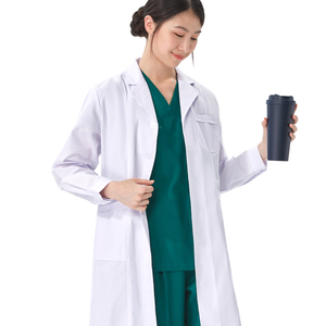 Batas de <span class=keywords><strong>Laboratorio</strong></span> Blancas para Mujeres y Hombres, <span class=keywords><strong>Bata</strong></span> Médica <span class=keywords><strong>Blanca</strong></span> para Escuela, <span class=keywords><strong>Laboratorio</strong></span>, Consultorio Médico, <span class=keywords><strong>Bata</strong></span> Profesional - Product Image 5