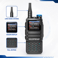 Baofeng WP-K7 10W IP67 Walkie Talkie Tahan Air Dual Band VHF UHF Air Band 1000CH APP Program Nirkabel Radio Dua Arah