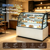 Vitrine réfrigérée en verre pour gâteaux de boulangerie commerciale