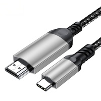 Câble USB-C mâle vers mâle en nylon tressé durable, sans latence ni scintillement d'écran, idéal pour le bureau, le gaming, l'enseignement et l'utilisation avec caméra