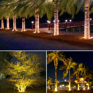 Palme Ring Licht RGB Farbwechsel IP65 Wasserdicht im Freien für Park Garten Landschaft Pole Post Coconut Tree Beleuchtung - Product Image 5