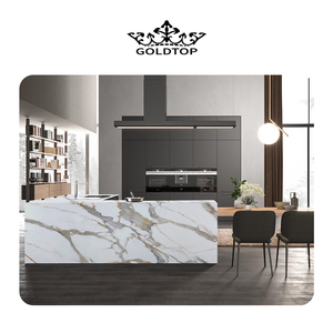 Tấm đá nhân tạo Quartz in họa tiết đá cẩm thạch Calacatta Macchia Vecchia kiểu mới Goldtop OEM/ODM 7005 dành cho khách sạn - Product Image 5