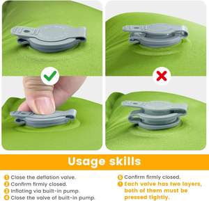 Tapis de camping gonflable épais de 4 pouces pompe à pied intégrée large coussin de <span class=keywords><strong>couchage</strong></span> compact pour voyage <span class=keywords><strong>sac</strong></span> à dos voiture Camping - Product Image 4