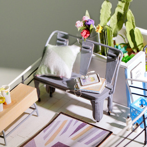 Robotime Rolife Contact Obtén Descuento DG12 <span class=keywords><strong>Dora</strong></span>'s Loft Kit de Modelo Rompecabezas de Madera 3D <span class=keywords><strong>Casa</strong></span> Miniatura DIY - Product Image 4