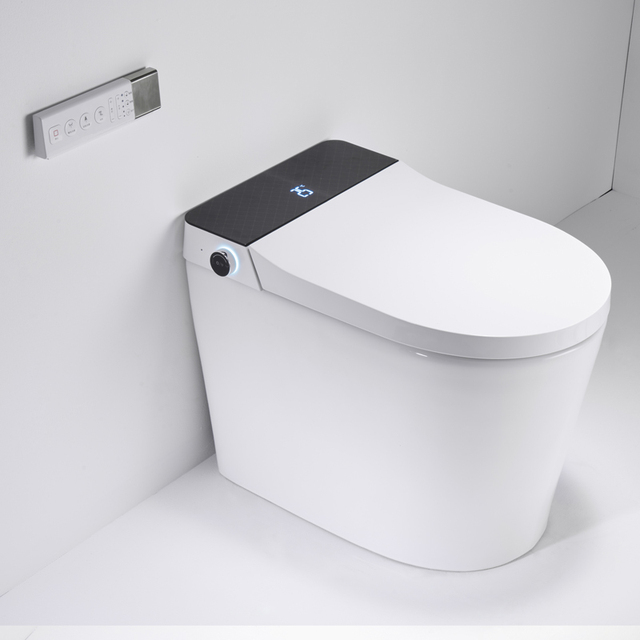 Auto Sensor Flush Electric Bathroom One Piece Intelligent Toilet Smart Toilet With Remote Control
