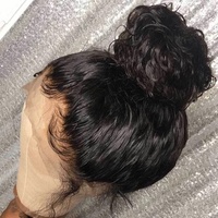 Perruque dentelle complète HD sans colle à l'avant, perruque de cheveux indiens bruts vierges à cuticules alignées, perruque de cheveux humains dentelle complète 100% 360 non traités