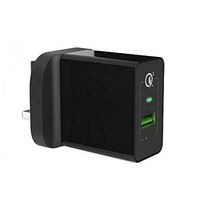 Garantie 24 mois, chargeur rapide 18W le plus vendu, charge rapide 3.0, port USB, chargeur pour Galaxy S8/S7/S6/Edge/Plus et plus encore