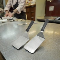 UJ-KT508 Ensemble de 2 grandes spatules en acier inoxydable durables pour la cuisson