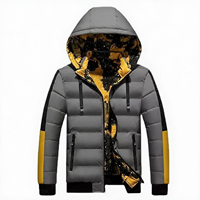 Veste d'automne-hiver pour homme, confortable, en coton épais, rembourrée, fermeture éclair personnalisée, service OEM, tailles homme