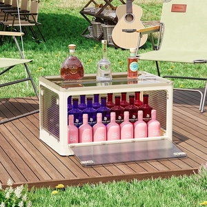 Boîte de rangement pliable transparente en plastique à 5 portes pour vêtements et livres - Product Image 6