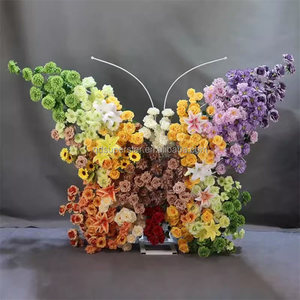 Arche de fleurs artificielles en plastique de la marque <span class=keywords><strong>Tournesol</strong></span>, décoration de mariage, roses colorées roses, toile de fond - Product Image 3