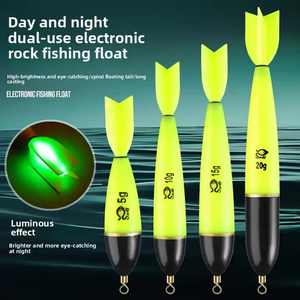 ABS sensible à double usage 10g 15g 20g <span class=keywords><strong>flotteur</strong></span> de pêche en roche longue portée queue de fusée glissière lumineuse en plastique pour la pêche de jour et de nuit - Product Image 2