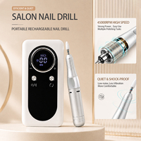 Machine à ongles professionnelle conique 45000 tr/min sans balais rechargeable de luxe, polisseuse électrique portable USB pour manucure
