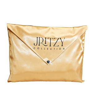 Bolsa de Embalaje de Satén Personalizada con Logotipo, para Ropa, Bufandas, Libros, con Botón, Bolsa de Regalo de Lujo - Product Image 2