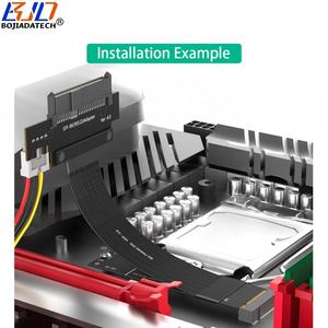NGFF M.2键-M PCI-E 4.0接口，用于SFF-8639 U2 NVME固态硬盘的U2适配器升降器扩展电缆0.2M，带SATA 15PIN电源 - Product Image 5
