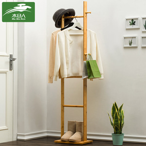 Simple coat <b>rack</b>, floor-standing <b>clothes</b> <b>rack</b>, household standing <b>clothes</b> <b>rack</b>, easy-to-use storage <b>rack</b> for bedroom and rental - Product Image 5