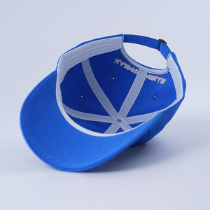 Chapeau de papa bleu non structuré à 6 panneaux pour adultes Casquette de baseball brodée en coton personnalisable Chapeaux en sergé réglables - Product Image 4