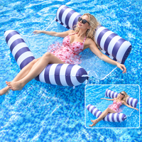 Hamac flottant gonflable commercial, lit flottant, tapis flottant pour usage en resort, piscine, lac