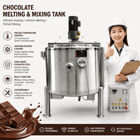 Cuve de fusion de chocolat 100L 300L 500L avec pompe pour beurre de cacao